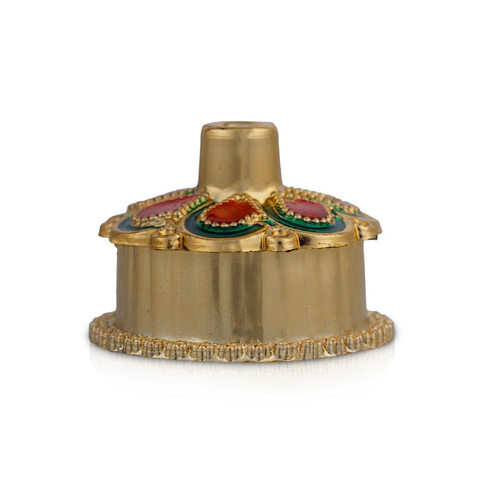 Kumkum Box Set - 1.5 x 1 Inches | 10 Pcs/ Kumkum Bharani/ Kumkum Pot for Pooja/ 100 Gms/ Assorted Design