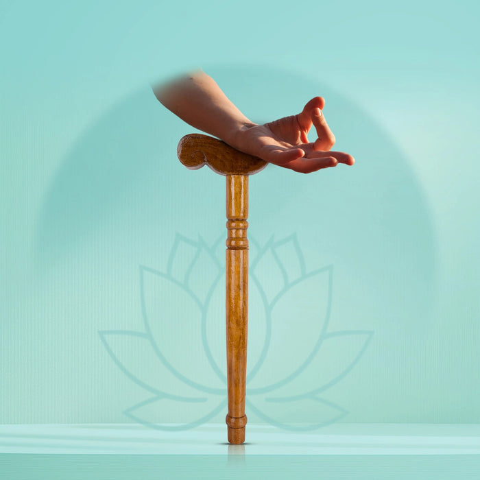 Yoga Danda - 20 Inches | Wooden Staff/ Meditation Stick/ Yoga Stick For Spiritual Practice & Meditation