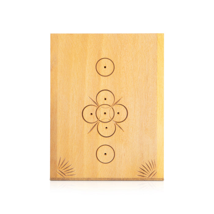 Wooden Pen Stand - 4 x 3 Inches | Pen Organizer/ Pen Holder for Table Decor