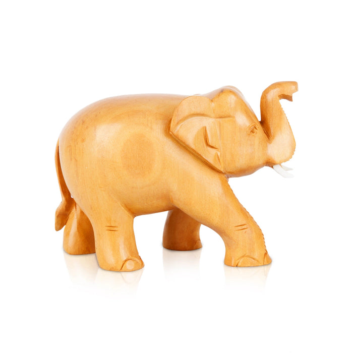 Elephant Statue - 3 x 4.5 Inches | Elephant Murti/ Trunk Up Elephant Figurine for Home Decor