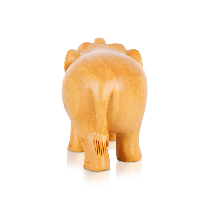 Elephant Statue - 3 x 4.5 Inches | Elephant Murti/ Trunk Up Elephant Figurine for Home Decor