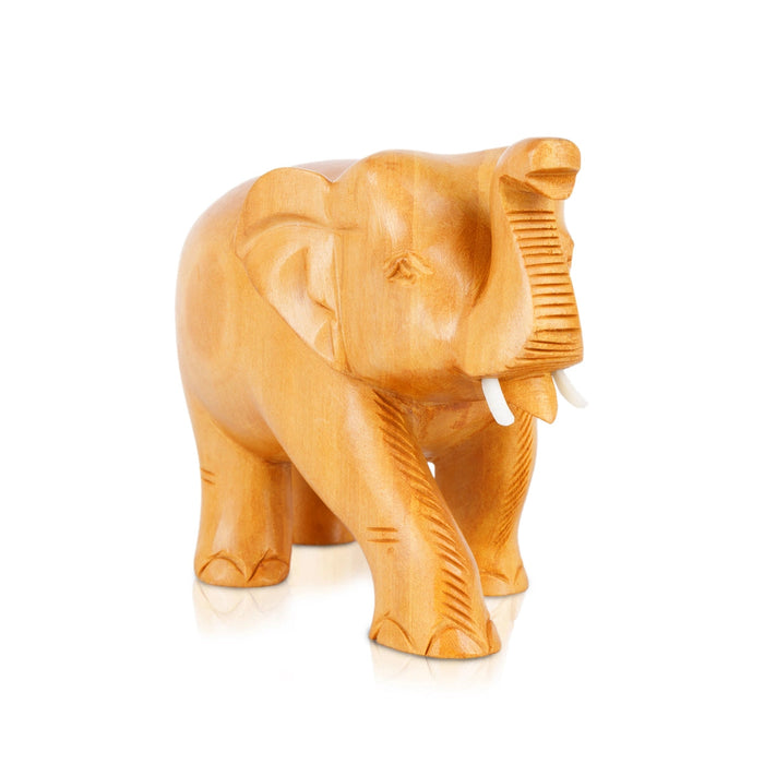 Elephant Statue - 3 x 4.5 Inches | Elephant Murti/ Trunk Up Elephant Figurine for Home Decor