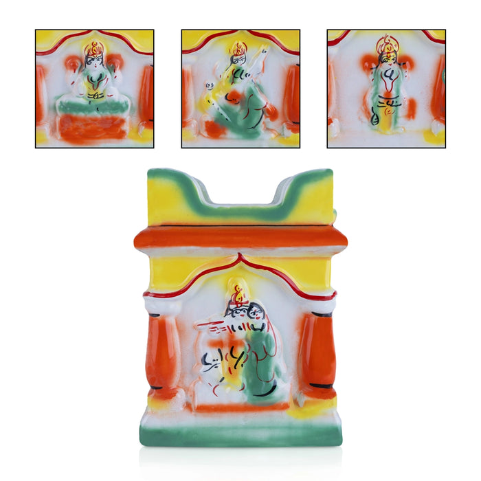 Thulasi Maadam - 11 x 8 Inches | Ceramic Tulasi Vrindavan/ Tulsi Maadam for Pooja