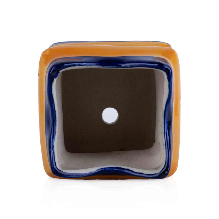 Thulasi Maadam - 5.75 x 5 Inches | Ceramic Holy Basil Plant Holder/ Tulsi Vrindavan