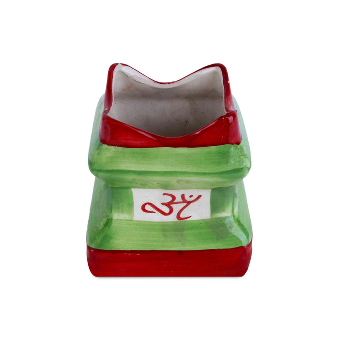 Thulasi Maadam - 5.75 x 5 Inches | Ceramic Holy Basil Plant Holder/ Tulsi Vrindavan