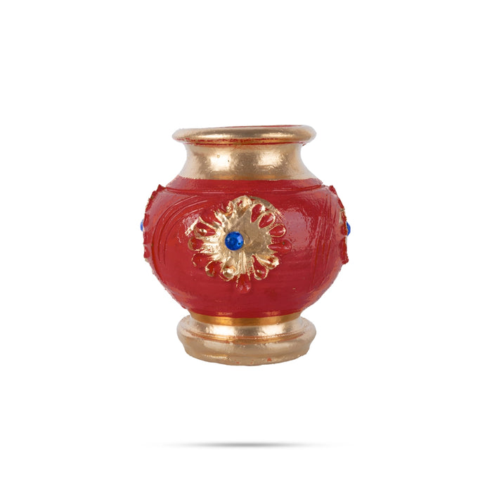 3 Step Kubera Pannai - 1 x 2 Inches | Kubera Dhanalakshmi Pot/ Kubera Pot for Spiritual Decor