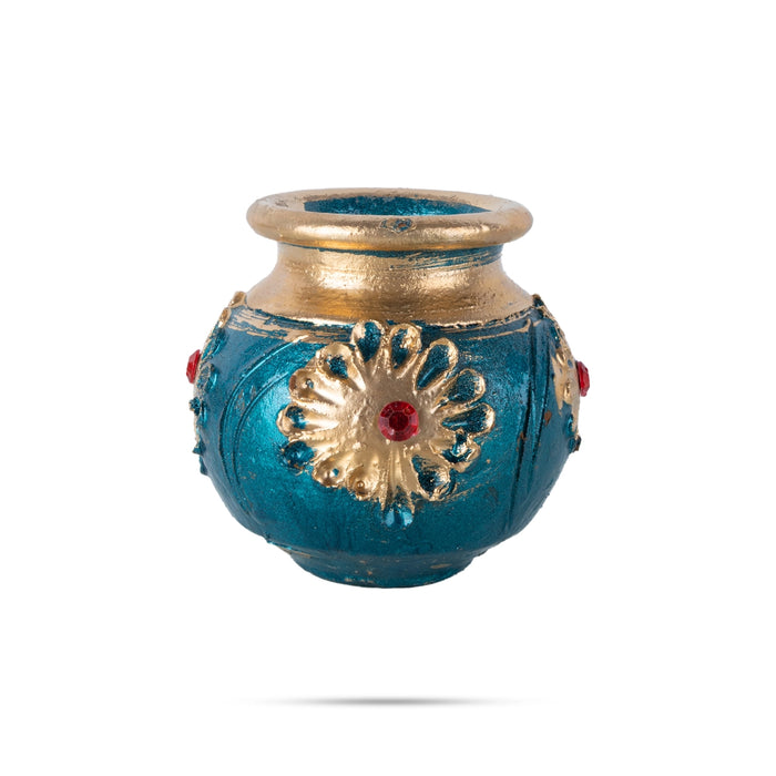 3 Step Kubera Pannai - 1 x 2 Inches | Kubera Dhanalakshmi Pot/ Kubera Pot for Spiritual Decor