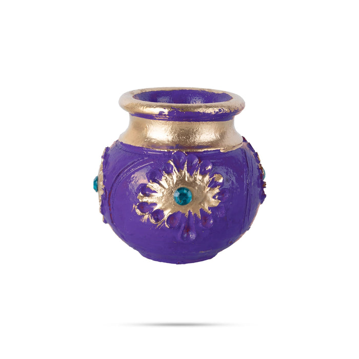 3 Step Kubera Pannai - 1 x 2 Inches | Kubera Dhanalakshmi Pot/ Kubera Pot for Spiritual Decor