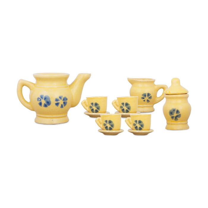 Cup And Saucer Toy Set - 3 X 4 Inches | 7 Pcs/ Tea Cup Plates/ Ceramic Cupsaucer For Childrens