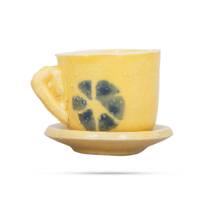Cup And Saucer Toy Set - 3 X 4 Inches | 7 Pcs/ Tea Cup Plates/ Ceramic Cupsaucer For Childrens