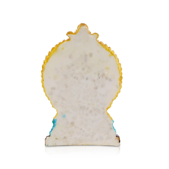 Lord Ayyappan With Arch Murti - 8.5 x 5.5 Inches | Ayyappa Swamy Idol / Divine Statue For Pooja & Home Decor