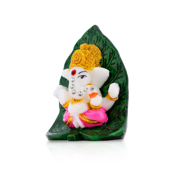 Ganesha Murti - 2.5 × 2 Inches | Ganpati Idol / Vinayaka Murti For Pooja & Gifting
