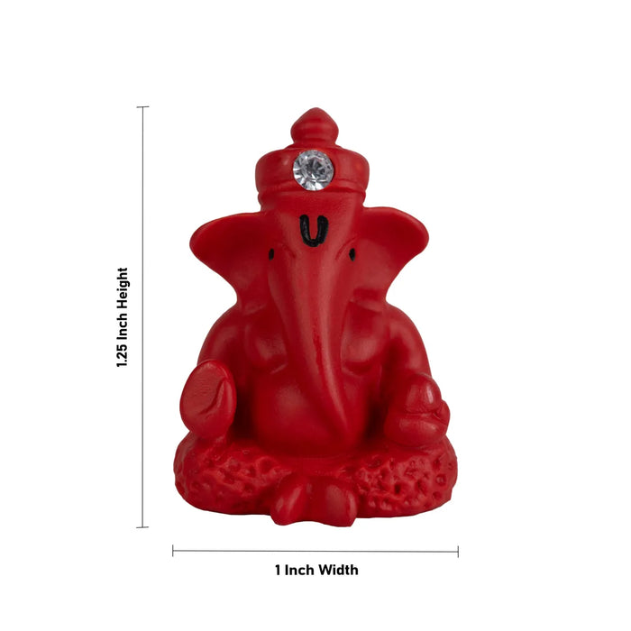 Ganesh Murti - 1.25 X 1 Inches | Ganpati Idol/ Small Ganesha Statue For Home Decor & Gifting
