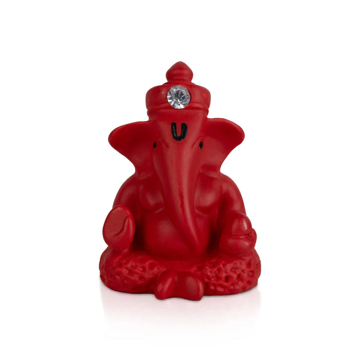 Ganesh Murti - 1.25 X 1 Inches | Ganpati Idol/ Small Ganesha Statue For Home Decor & Gifting