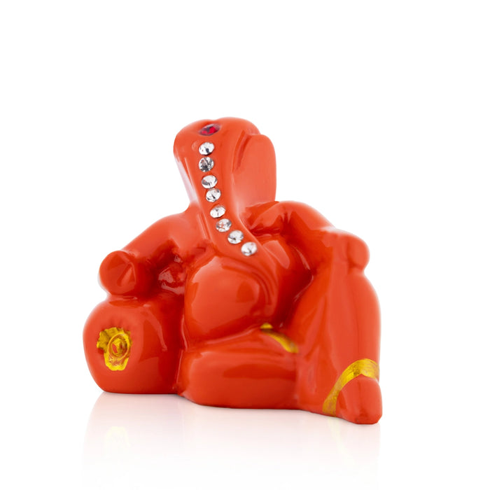 Ganesh Murti - 2 Inches | Ganpati Murti/ Vinayaka Idol For Pooja Room And Car Dashboard