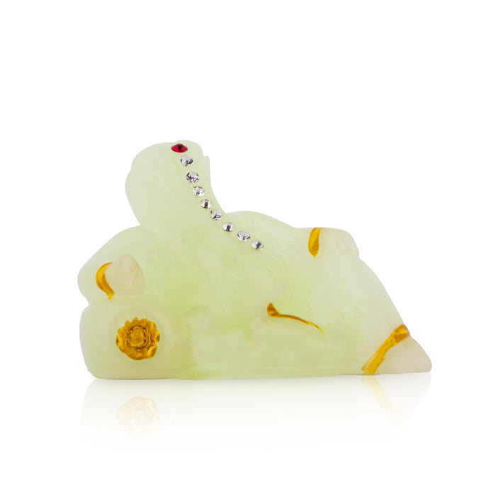 Ganesh Murti - 2 Inches | Ganpati Murti/ Vinayaka Idol For Pooja Room And Car Dashboard