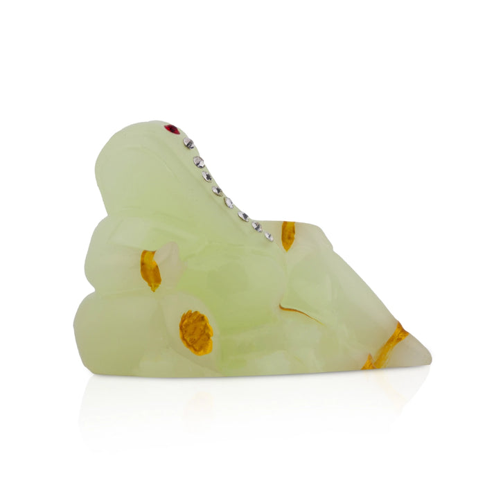 Ganesh Murti - 2 Inches | Ganpati Murti/ Vinayaka Idol For Pooja Room And Car Dashboard