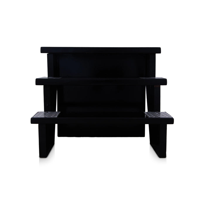 Golu Stand - 7 x 8.5 Inches | MDF Wooden Golu Stand / 3 Step Golu Padi For Bommai Display