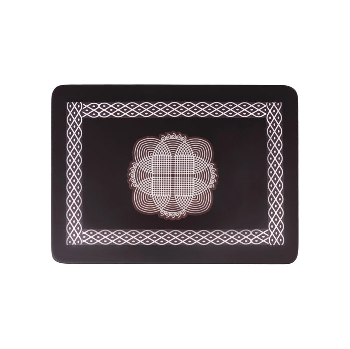 Manai Palagai - 2.5 x 8 x 6 Inches | Mata Ki Chowki/ Wooden Patla/ Rangoli Design Bajot for Pooja/ 565 Gms