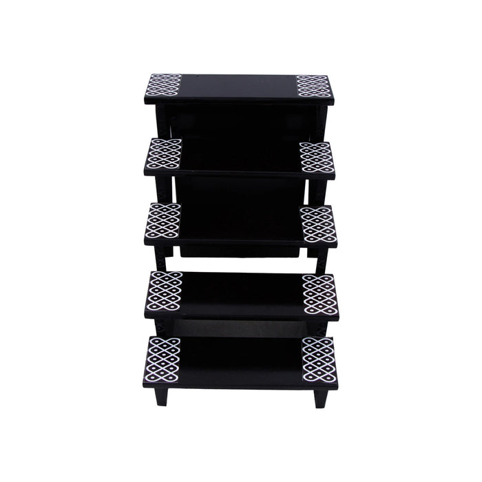 Golu Stand - 11 x 3 Inches | 5 Steps Golu Step/ Wooden Golu Padi for Navarathri Decorations