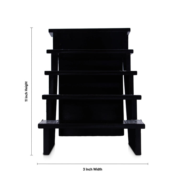 Golu Stand - 11 x 3 Inches | 5 Steps Golu Step/ Wooden Golu Padi for Navarathri Decorations