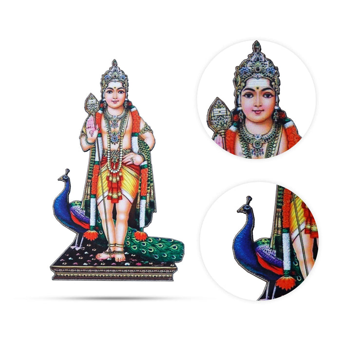 Murugan Fridge Magnet - 3 X 2 Inches | Single Layer Picture Magnet/ Photo Magnet For Home And Gifting