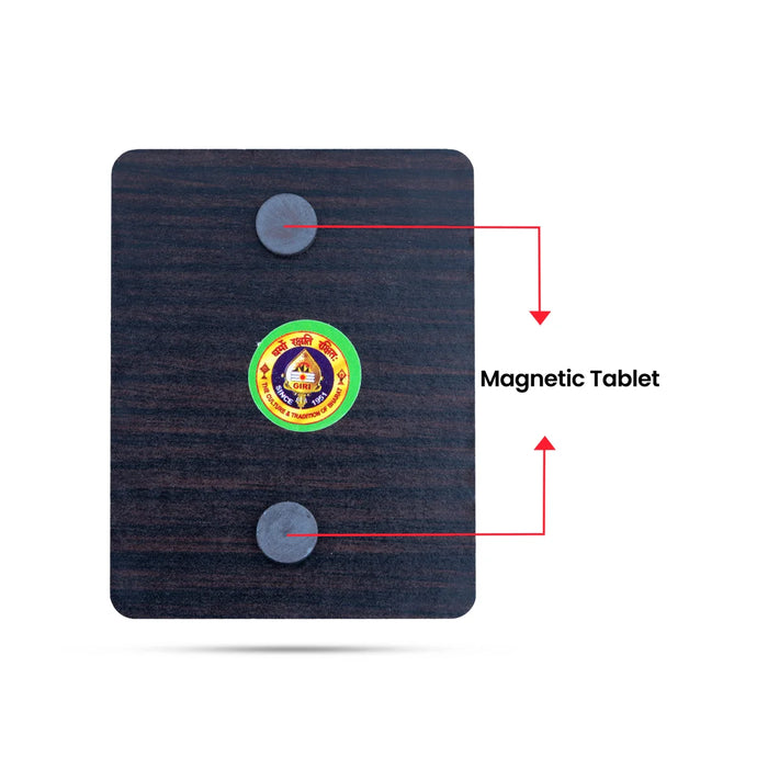 Radha Krishna Cow Fridge Magnet - 3 x 2 Inches | Photo Magnet/ Single Layer Picture Magnet for Home