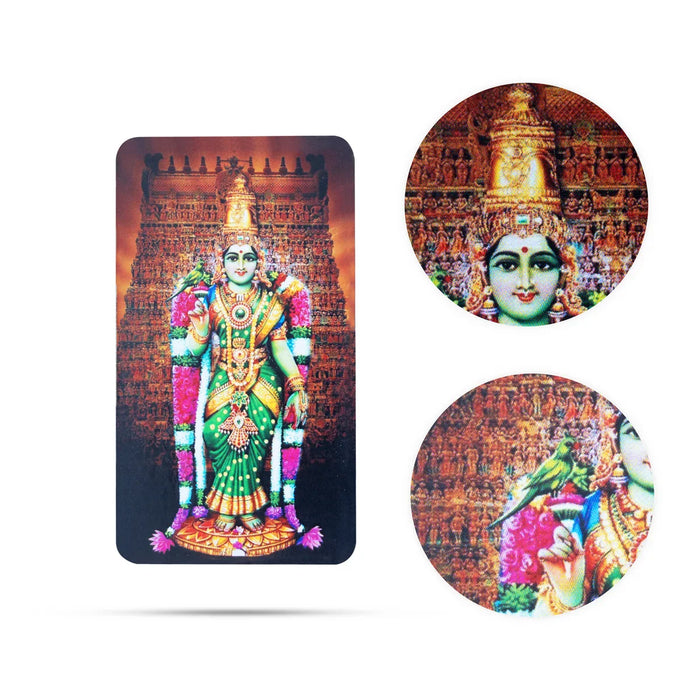 Meenakshi Fridge Magnet - 3 x 2 Inches | Meenatchi Photo Magnet/ Single Layer Picture Magnet for Home