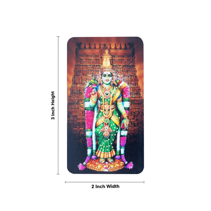 Meenakshi Fridge Magnet - 3 x 2 Inches | Meenatchi Photo Magnet/ Single Layer Picture Magnet for Home