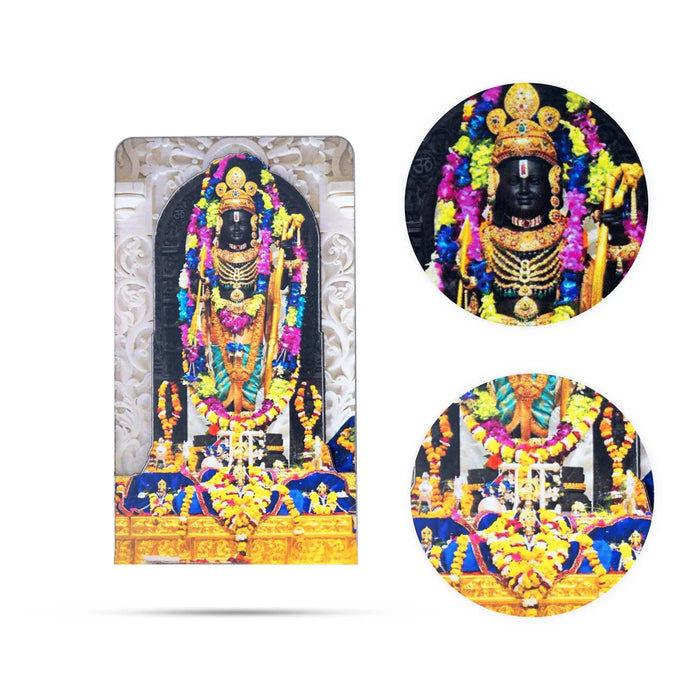 Ayodhya Rama Fridge Magnet - 3 x 2 Inches | Photo Magnet/ Double Layer Picture Magnet for Home