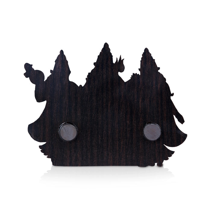 Durga Lakshmi Saraswati Fridge Magnet - 3 x 3.75 Inches | Single Layer Picture Magnet/ Photo Magnet for Home