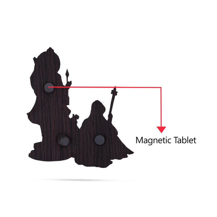 Ramar Thyagarajar Fridge Magnet - 5 x 4.25 Inches | Single Layer Photo Magnet/ Picture Magnet for Home