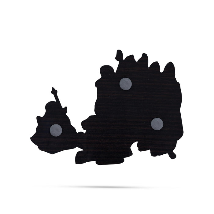 Ram Darbar Thyagarajar Fridge Magnet - 4.5 x 6 Inches | Single Layer Photo Magnet/ Picture Magnet for Home