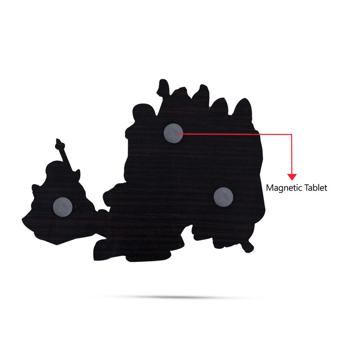 Ram Darbar Thyagarajar Fridge Magnet - 4.5 x 6 Inches | Single Layer Photo Magnet/ Picture Magnet for Home