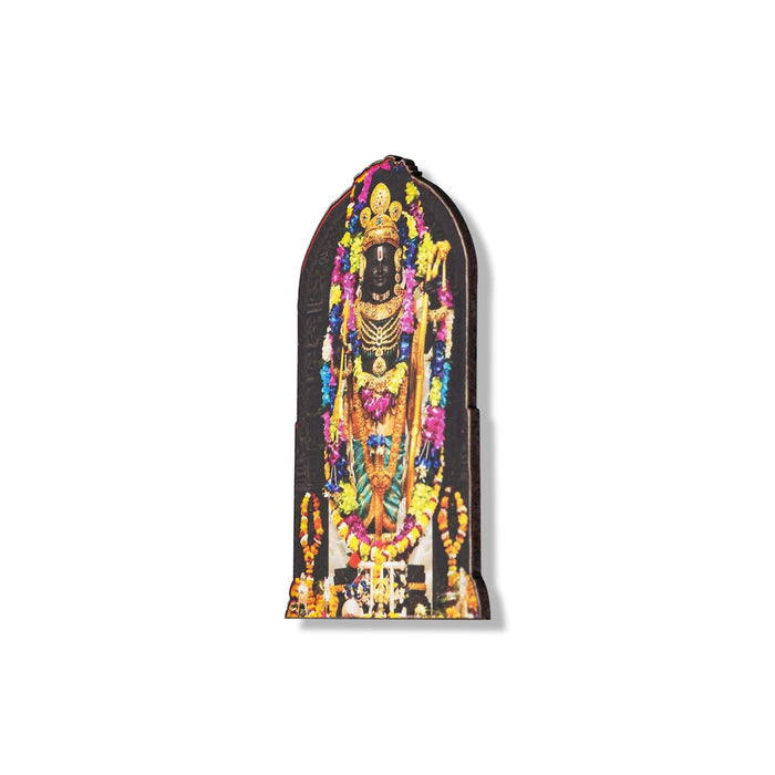 Ayodhya Rama Murti Design Fridge Magnet - 3.5 x 2 Inches | Picture Magnet/ Single Layer Photo Magnet for Home