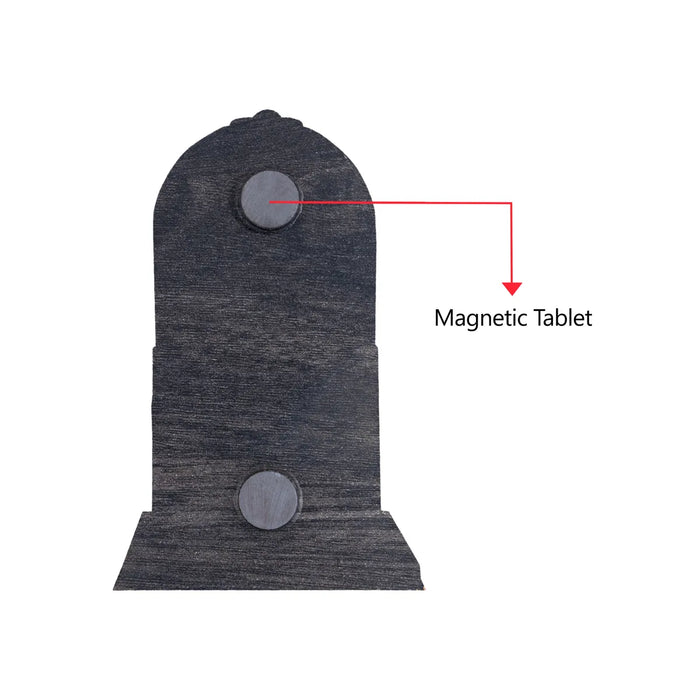 Ayodhya Rama Murti Fridge Magnet - 3 x 2 Inches | Single Layer Photo Magnet/ Black Picture Magnet For Home