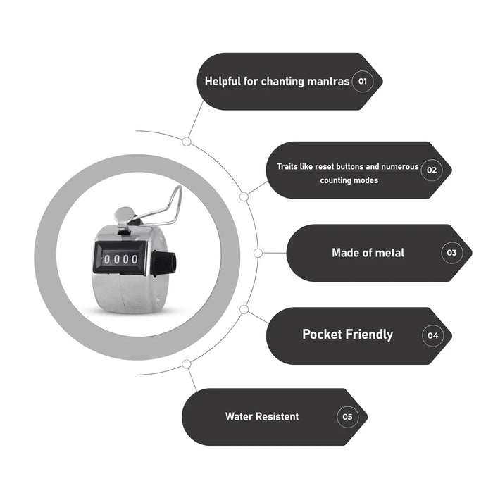 Chanting Counter Giri USA - Hand Tally Counter | Digital Tally Counter | Tally Counter