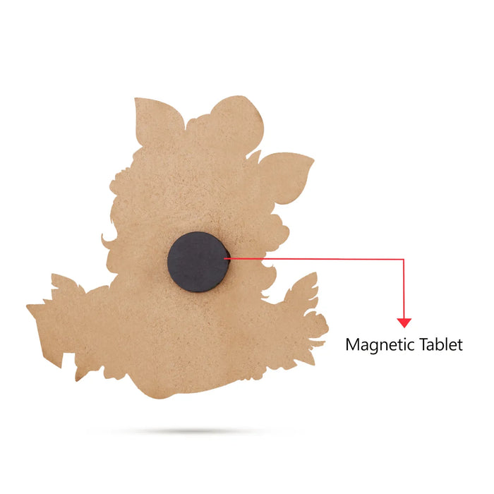 Krishna Murti Fridge Magnet - 3.25 X 3.25 Inches | Picture Magnet/ Photo Magnet For Fridge Decoration