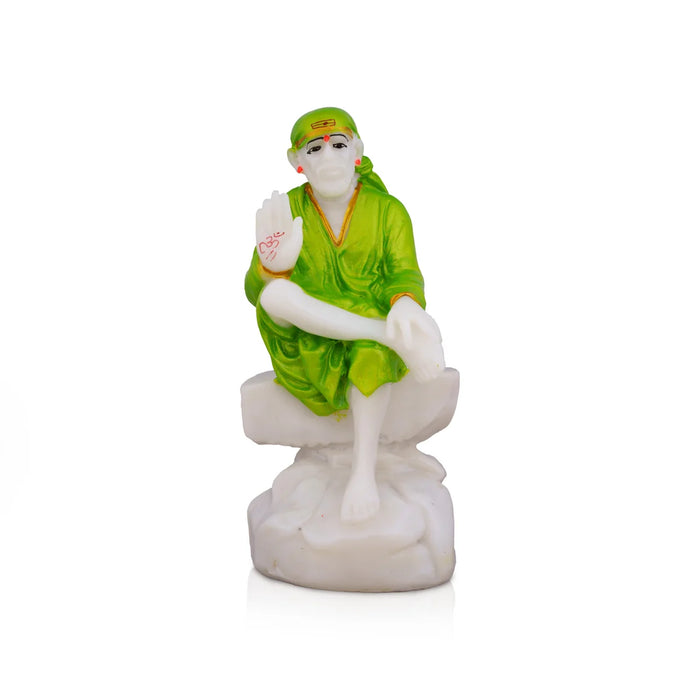 Saibaba Statue | Saibaba Idol/ Marble Dust Statue/ Sai Baba Murti for Pooja