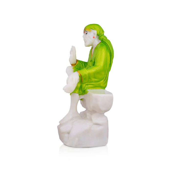 Saibaba Statue | Saibaba Idol/ Marble Dust Statue/ Sai Baba Murti for Pooja