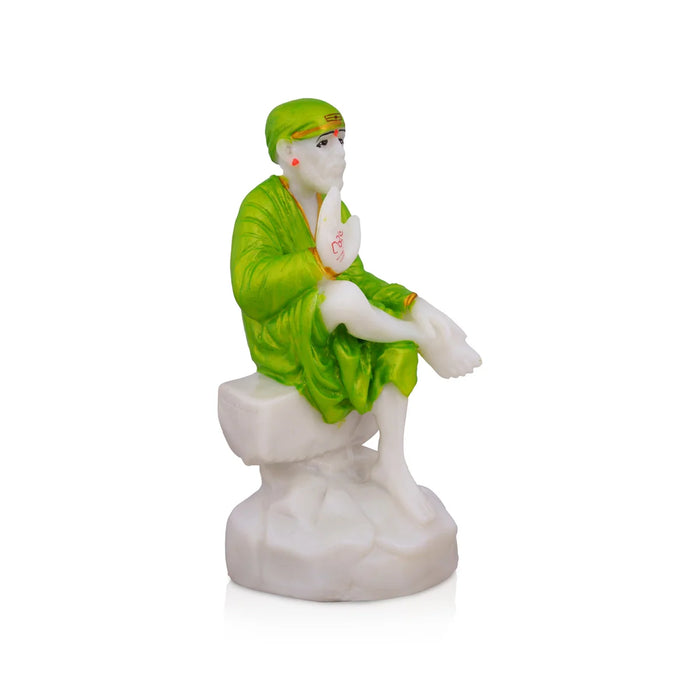 Saibaba Statue | Saibaba Idol/ Marble Dust Statue/ Sai Baba Murti for Pooja