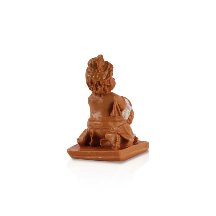 Butter Krishna Idol - 3.5 x 3 Inches | Krishnan Statue for Home Decor