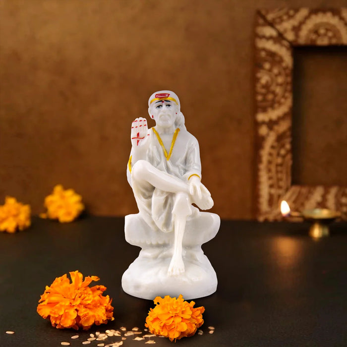 Sai Baba Statue - 5 Inches | Sai Baba Idol for Pooja