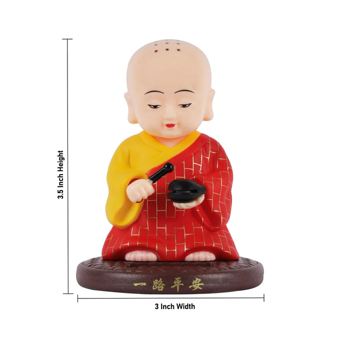 Buddha Statue - 3.5 x 3 Inches | Buddha Murti/ Buthar Statue for Car