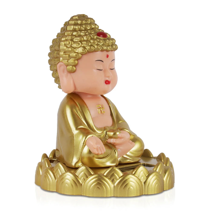 Buddha Statue - 3.5 x 3 Inches | Buddha Murti/ Buthar Statue for Car