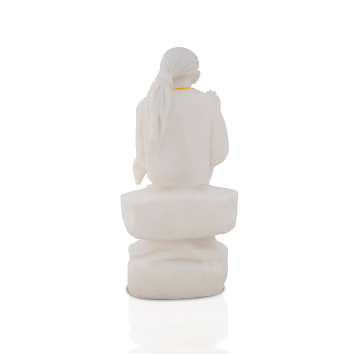 Sai Baba Statue - 8 x 4 Inches | Resin Statue/ Sai Baba Idol for Pooja