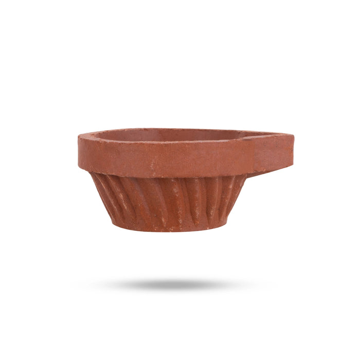 Clay Deepam - 2 Inch | 12 Pcs/ Karthik Deepam Set/ Agal Vilakku/ Agal Lamp For Festival Lighting