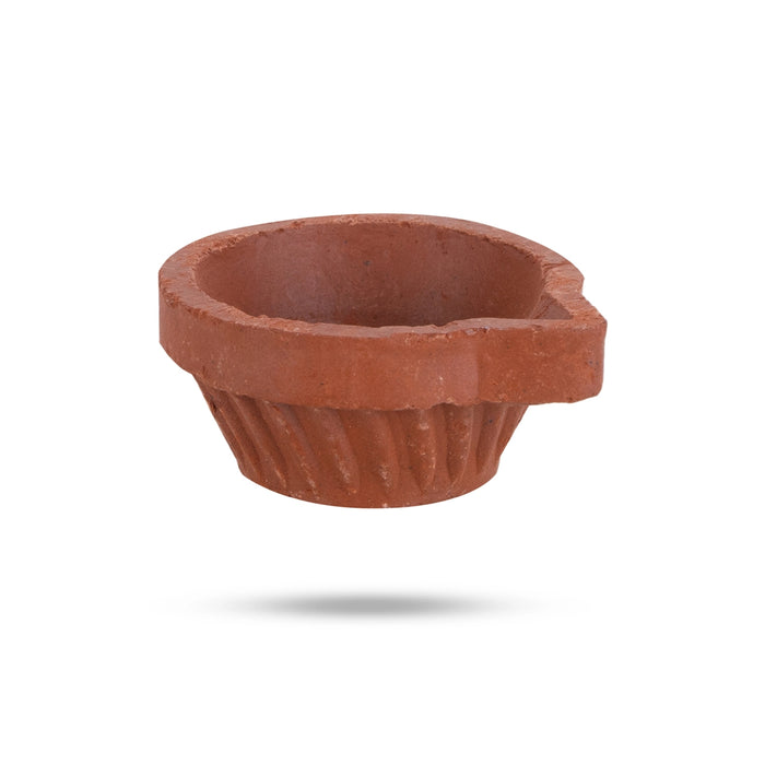 Clay Deepam - 2 Inch | 12 Pcs/ Karthik Deepam Set/ Agal Vilakku/ Agal Lamp For Festival Lighting