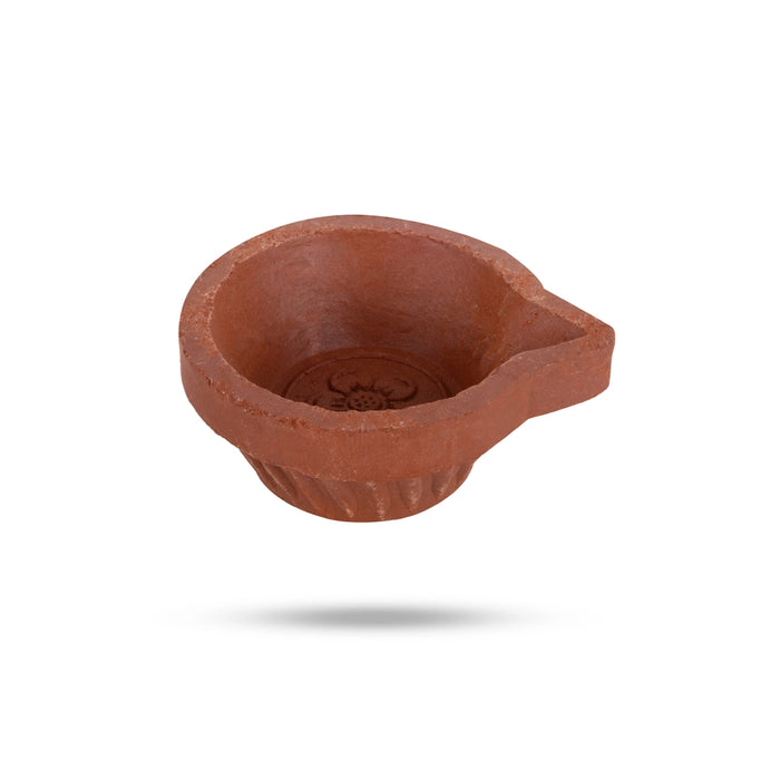 Clay Deepam - 2 Inch | 12 Pcs/ Karthik Deepam Set/ Agal Vilakku/ Agal Lamp For Festival Lighting