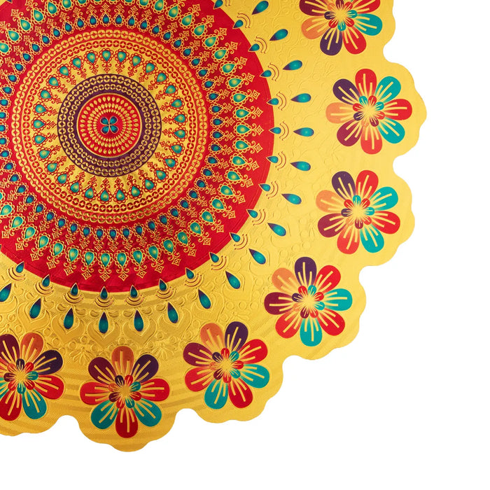 Rangoli Sticker - 12 Inches | Kolam Sticker/ Readymade Muggulu Sticker/ Rangoli Sticker for Floor Decor